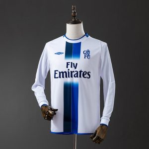 Retro Chelsea 2003/05 Bortedrakt Langermet Herre Fotballdrakt