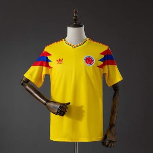 Retro Colombia 1990 Hjemmedrakt Herre Fotballdrakt