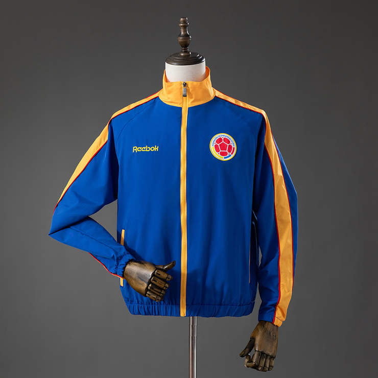 Retro Colombia 1998 Vindjakke Blå Herre