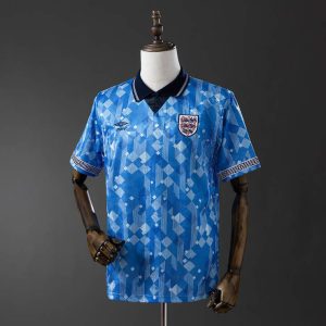 Retro England 1990 Tredjedrakt Herre Fotballdrakt