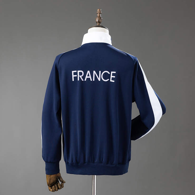 Retro Frankrike 2014 Hjemmejakke Fotballdrakt Herre