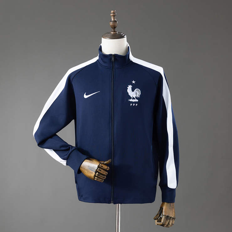 Retro Frankrike 2014 Hjemmejakke Fotballdrakt Herre