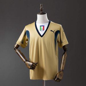 Retro Italia 2006 Buffon Keeperdrakt Gull Fotballdrakt Herre