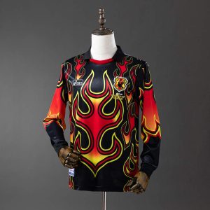 Retro Japan 1998 Keeperdrakt Svart Fireworks Langermet Fotballdrakt Herre