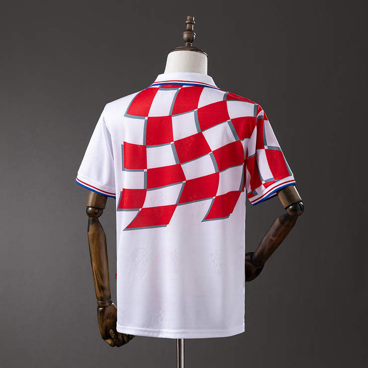 Retro Kroatia 1998 Hjemmedrakt Herre Fotballdrakt