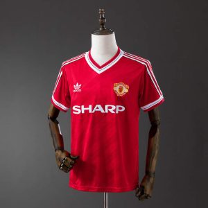 Retro Manchester United 1986/88 Hjemmedrakt Herre Fotballdrakt