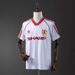 Retro Manchester United 1988/90 Bortedrakt Herre Fotballdrakt