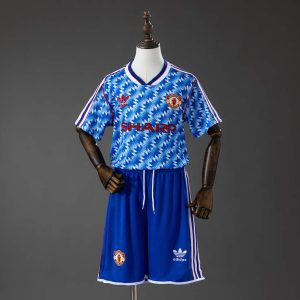 Retro Manchester United 1990/92 Bortedrakt Barn Fotballdraktsett