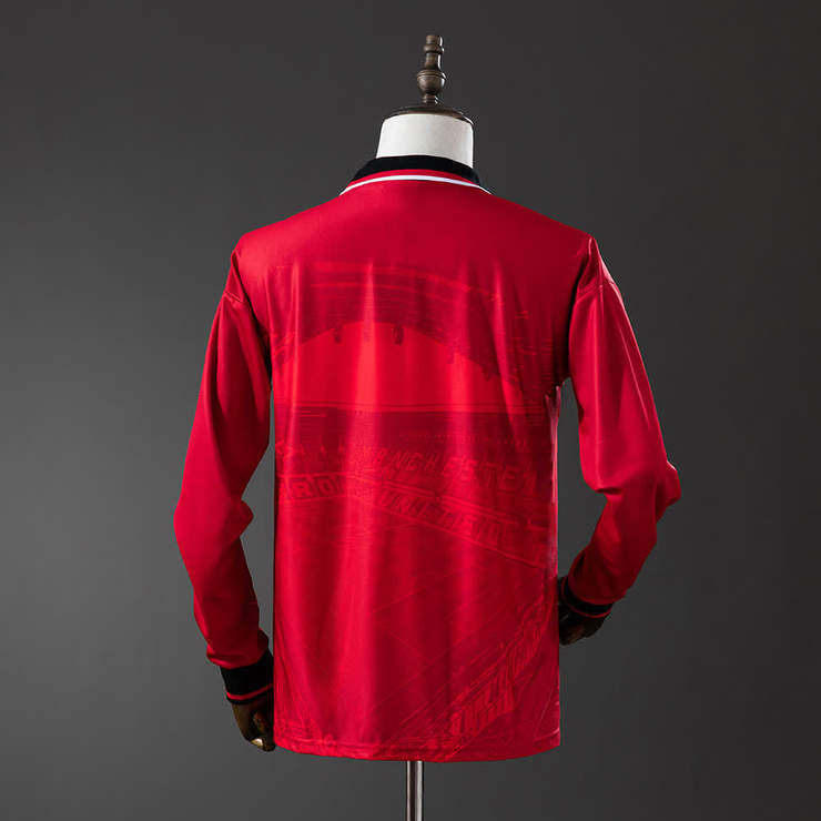 Retro Manchester United 1994/96 Hjemmedrakt Langermet Herre Fotballdrakt