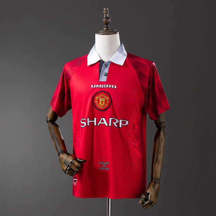 Retro Manchester United 1996/97 Hjemmedrakt Herre Fotballdrakt