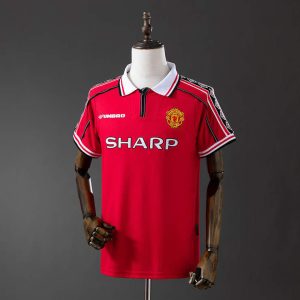 Retro Manchester United 1998/99 Hjemmedrakt Herre Fotballdrakt