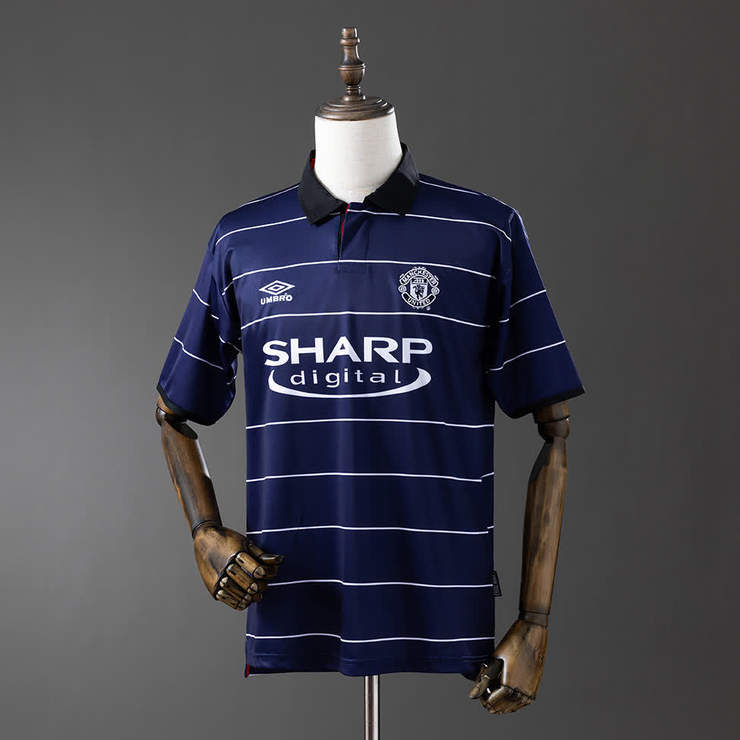 Retro Manchester United 1999/00 Bortedrakt Herre Fotballdrakt