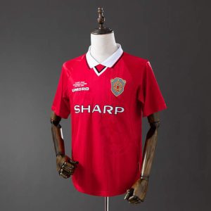 Retro Manchester United 1999/00 Hjemmedrakt Herre Fotballdrakt