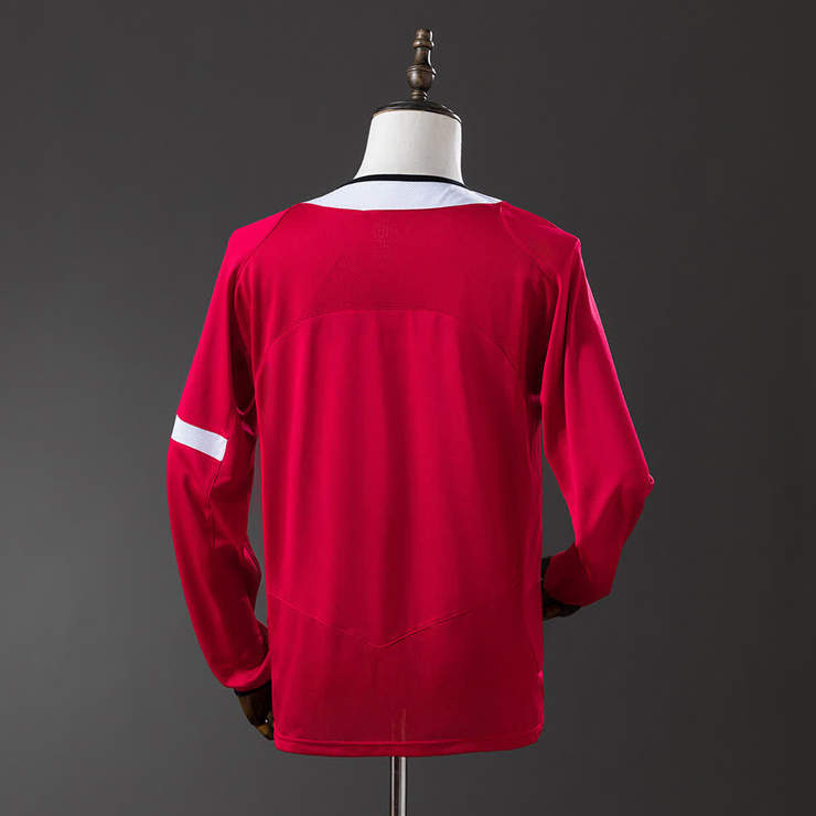 Retro Manchester United 2004/06 Hjemmedrakt Langermet Herre Fotballdrakt