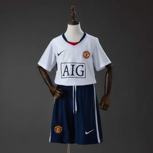 Retro Manchester United 2008/09 Bortedrakt Barn Fotballdraktsett