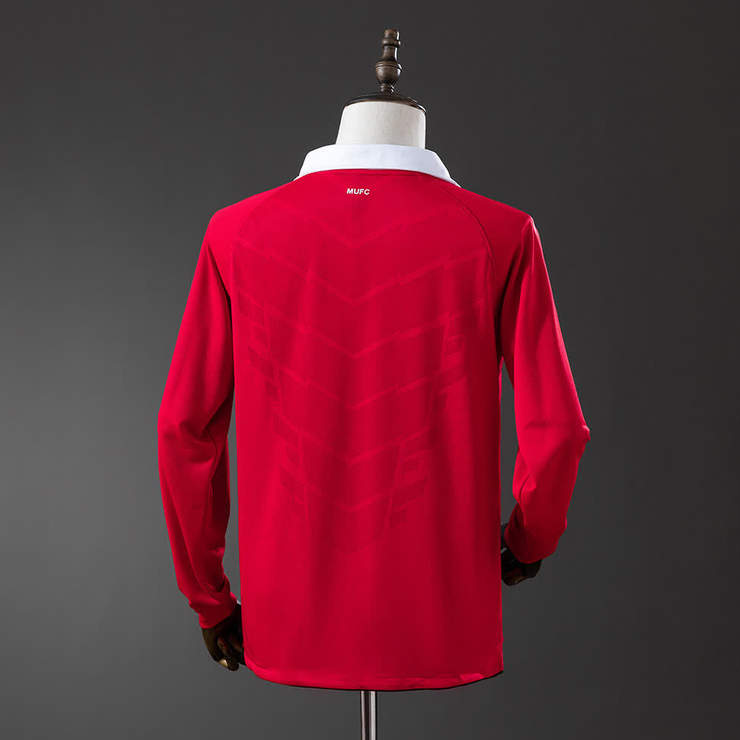 Retro Manchester United 2010/11 Hjemmedrakt Langermet Herre Fotballdrakt