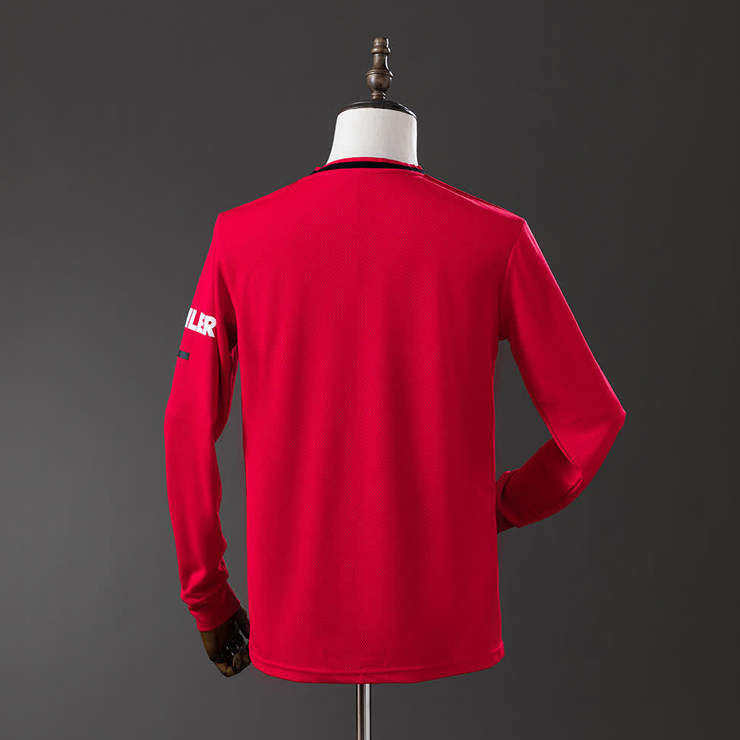 Retro Manchester United 2019/20 Hjemmedrakt Langermet Herre Fotballdrakt