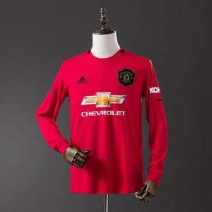 Retro Manchester United 2019/20 Hjemmedrakt Langermet Herre Fotballdrakt