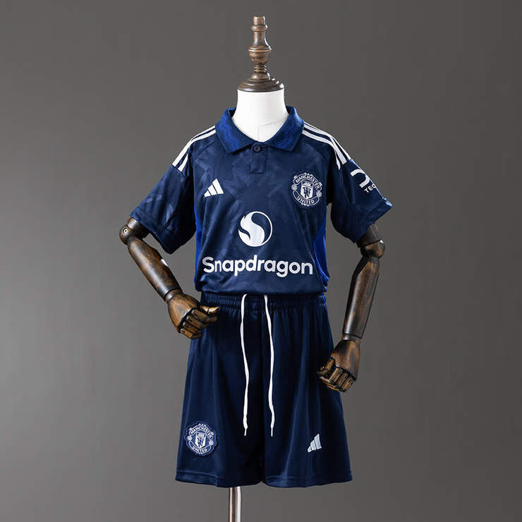 Retro Manchester United 2024/25 Bortedrakt Barn Fotballdraktsett