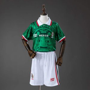 Retro Mexico 1998 Hjemmedrakt Barn Fotballdraktsett