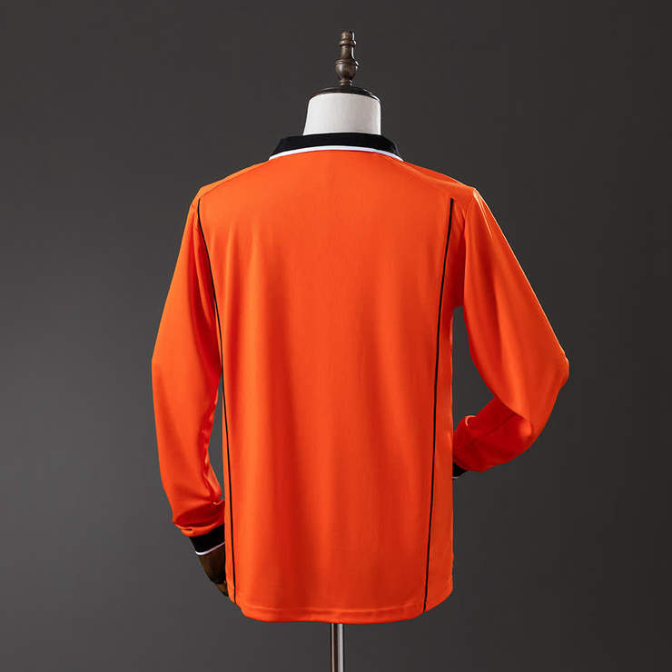 Retro Nederland 1998 Hjemmedrakt Langermet Herre Fotballdrakt