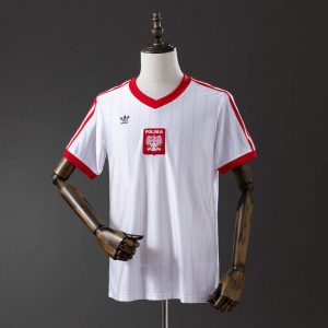 Retro Polen 1982 Hjemmedrakt Herre Fotballdrakt