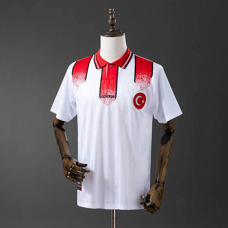 Retro Tyrkia 1996 Bortedrakt Herre Fotballdrakt