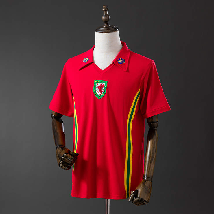Retro Wales 1976/79 Hjemmedrakt Herre Fotballdrakt