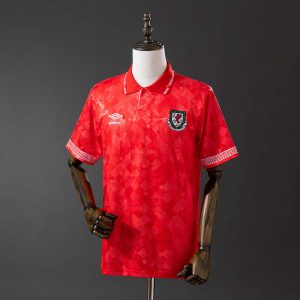 Retro Wales 1990/92 Hjemmedrakt Herre Fotballdrakt