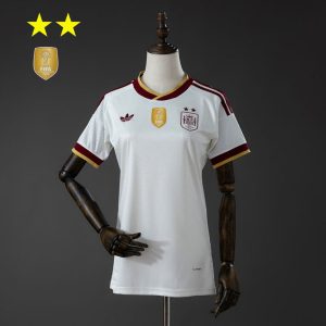 Spania VM 2026 Bortedrakt Dame Fotballdrakt Mesterutgave To Stjerner