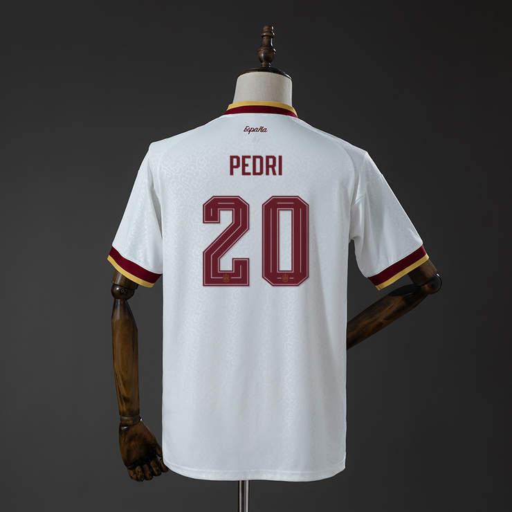 Spania VM 2026 Bortedrakt Herre Pedri #20 Fotballdrakt Mesterutgave To Stjerner