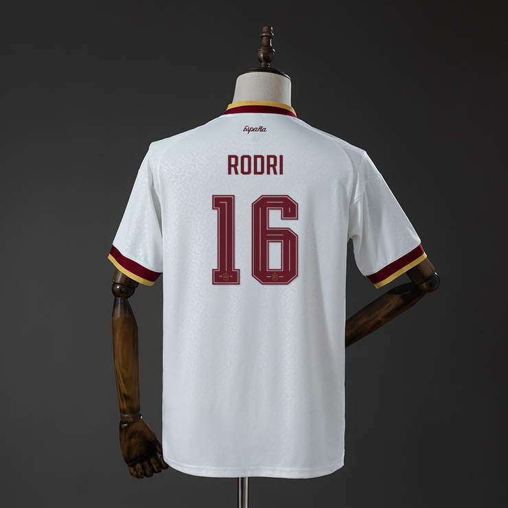Spania VM 2026 Bortedrakt Herre Rodri #16 Fotballdrakt Mesterutgave