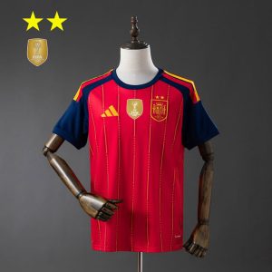 Spania VM 2026 Hjemmedrakt Herre Fotballdrakt Mesterutgave To Stjerner