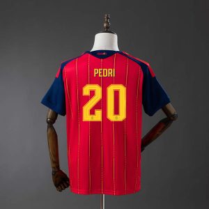Spania VM 2026 Hjemmedrakt Herre Pedri #20 Fotballdrakt Mesterutgave To Stjerner