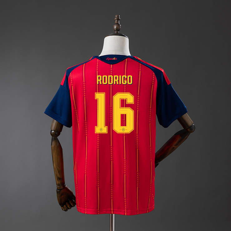 Spania VM 2026 Hjemmedrakt Herre Rodrigo #16 Fotballdrakt Mesterutgave