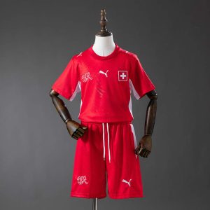 Sveits VM 2026 Hjemmedraktsett Barn Kortermet Fotballdrakt