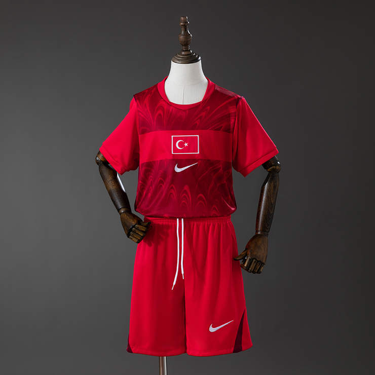 Tyrkia VM 2026 Hjemmedrakt Fotballdraktsett Barn Kortermet