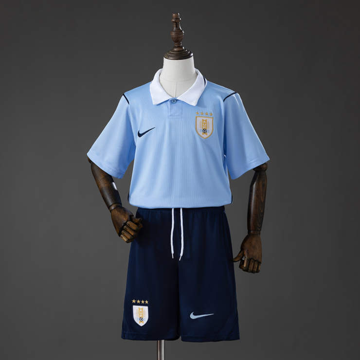 Uruguay VM 2026 Hjemmedrakt Fotballdraktsett Barn Kortermet