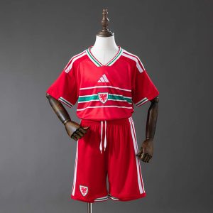 Wales VM 2026 Hjemmedrakt Fotballdraktsett Barn Kortermet
